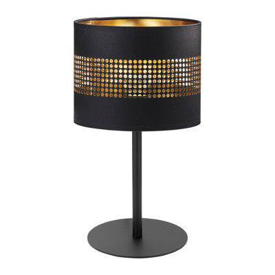 Lampka Nocna Aashirya Czarny 39cm