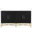 Distinctive Features of Four-Door Cabinet with Metal and Cross-Leg-1219719077