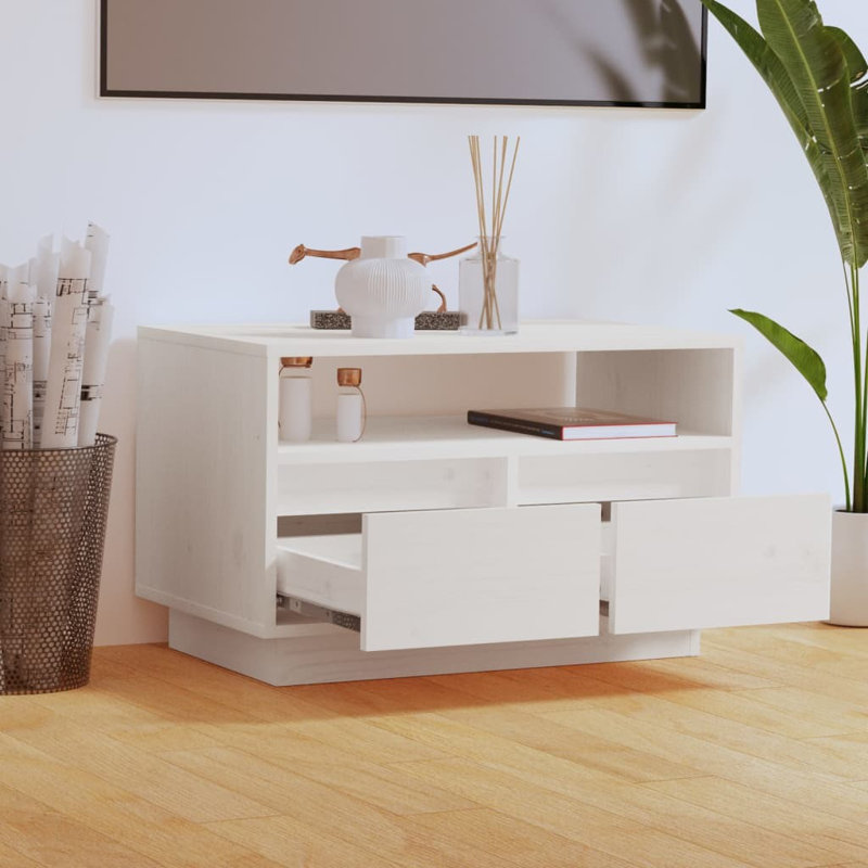 Giolanda Unfinished TV Stand, White