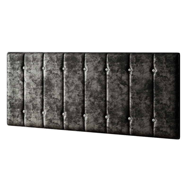 Chih Upholstered Headboard, Double (4'6), Black