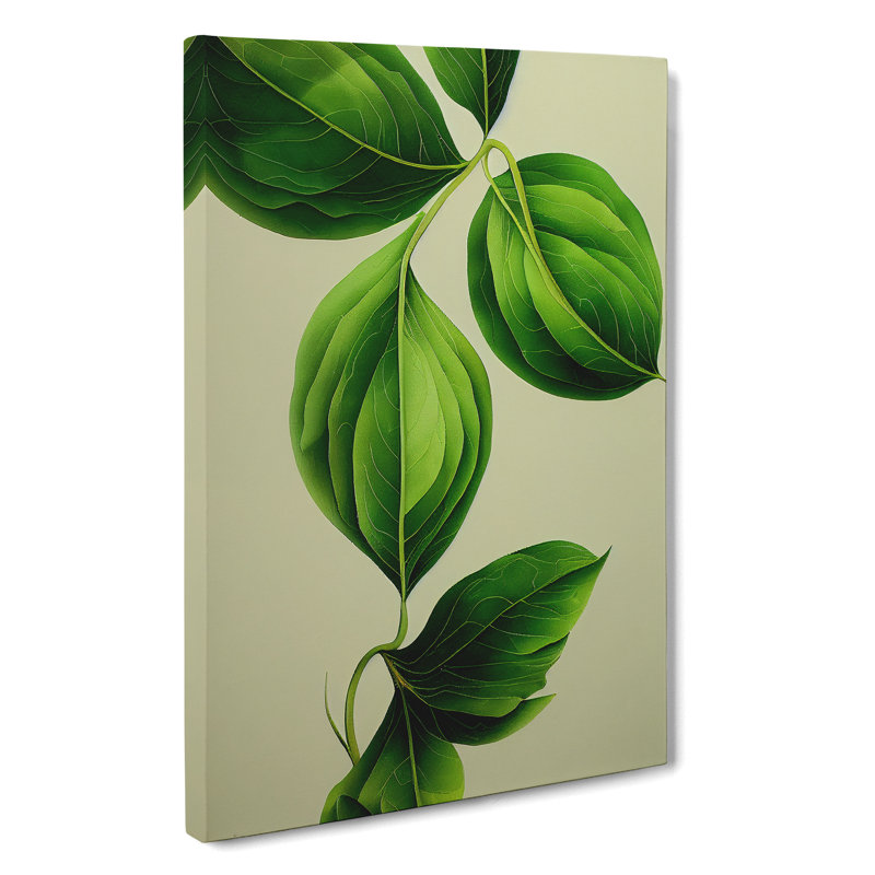 Plant Leaves No.3 - Wrapped Canvas Print, 50cm H x 35cm W x 3cm D