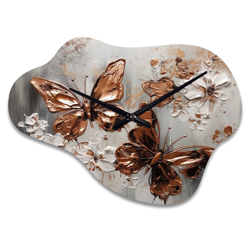 Bosnjak - Cloud Shape Large Floral 3D Wall Clock, Small