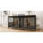 Adjustable Dog Crate Furniture with Rotatable Bowls and Cushions-370063482