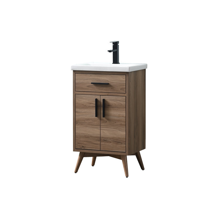 31 Wall-Mounted Single Bathroom Vanity Set Mercury Row Base Finish: Forest Elm