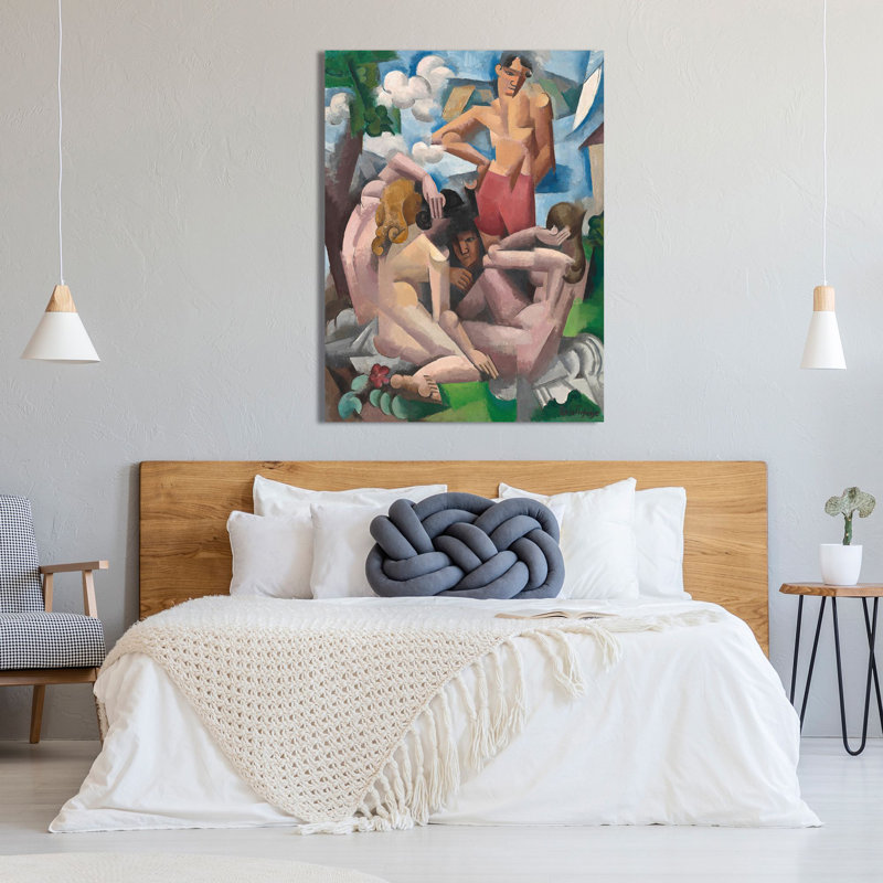 3AA6312 The Bathers by Roger De La Fresnaye - Wrapped Canvas Print, 80cm H x 60cm W  x 4cm D