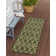Tapis géométrique vert