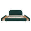 Grand lit de rangement de qualité supérieure, cadre en MDF, design minimaliste moderne pour la maison