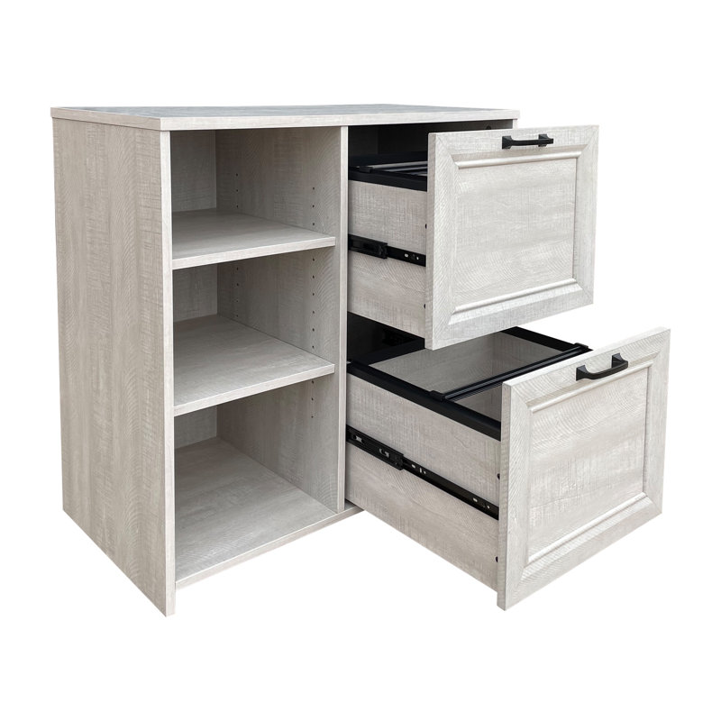 Hitchin 2 Piece Writing Desk Office Set, Light Gray