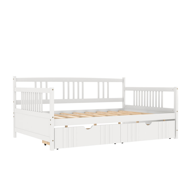Burket Solid Wood Daybed, White
