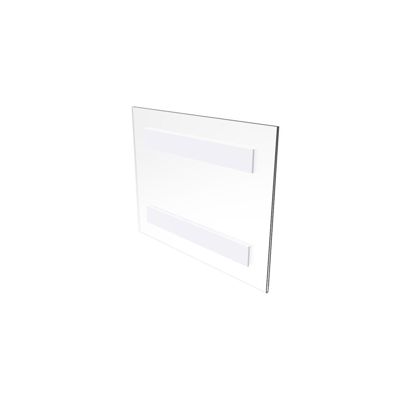 Fixturedisplays® Clear Wall-Mount/ Window Signs Plexiglass Acrylic Feature 11"W X 8.5"H Landscape Frame Wall Mount 12067
