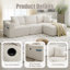3 Seater Corduroy Sofa-700712687