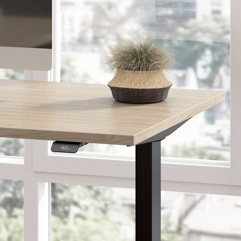 Déplacer le bureau, L 59,45 po x P 29,37 po, Thermolaquage noir