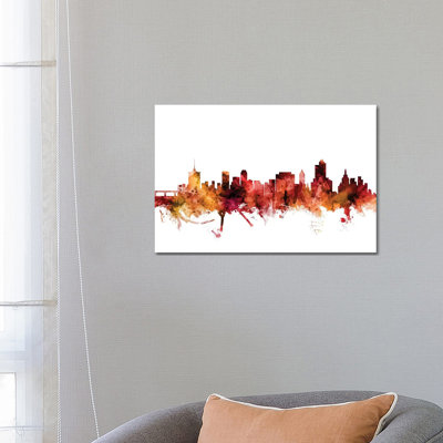 Tulsa, Oklahoma Skyline by Michael Tompsett - Wrapped Canvas Gallery-Wrapped Canvas Giclée