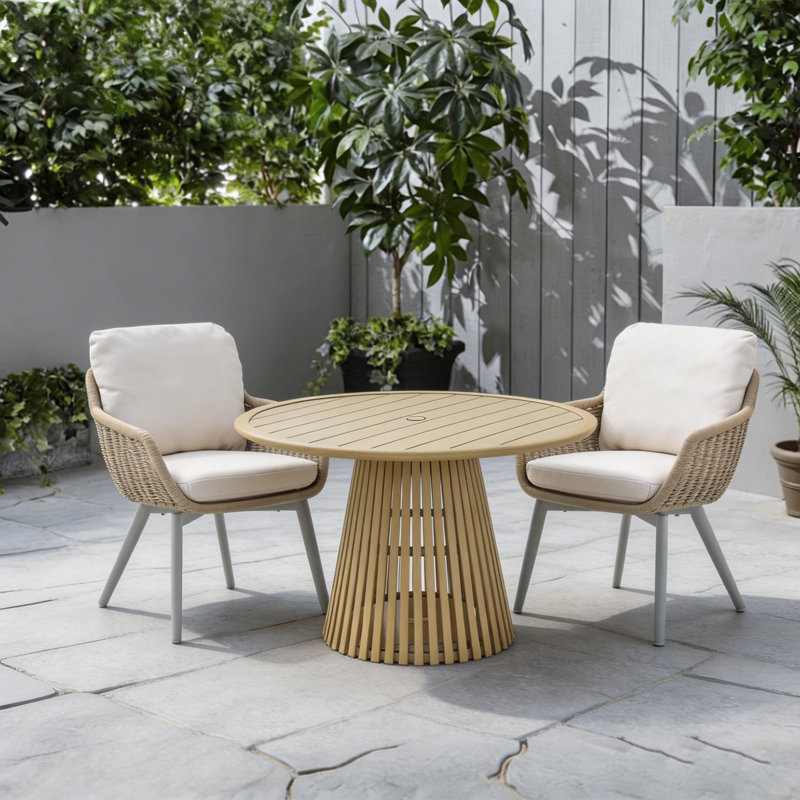 Ensemble de trois pièces de table de salle à manger d'extérieur Breeza