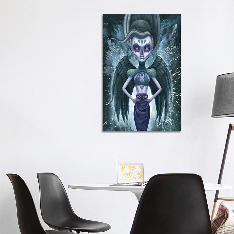 Black Raveness by Megan Majewski - Wrapped Canvas Print, 101.6 cm H x 66.04 cm W x 1.91 cm D