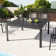 58.6" Square Aluminum Extendable Patio Dining Table