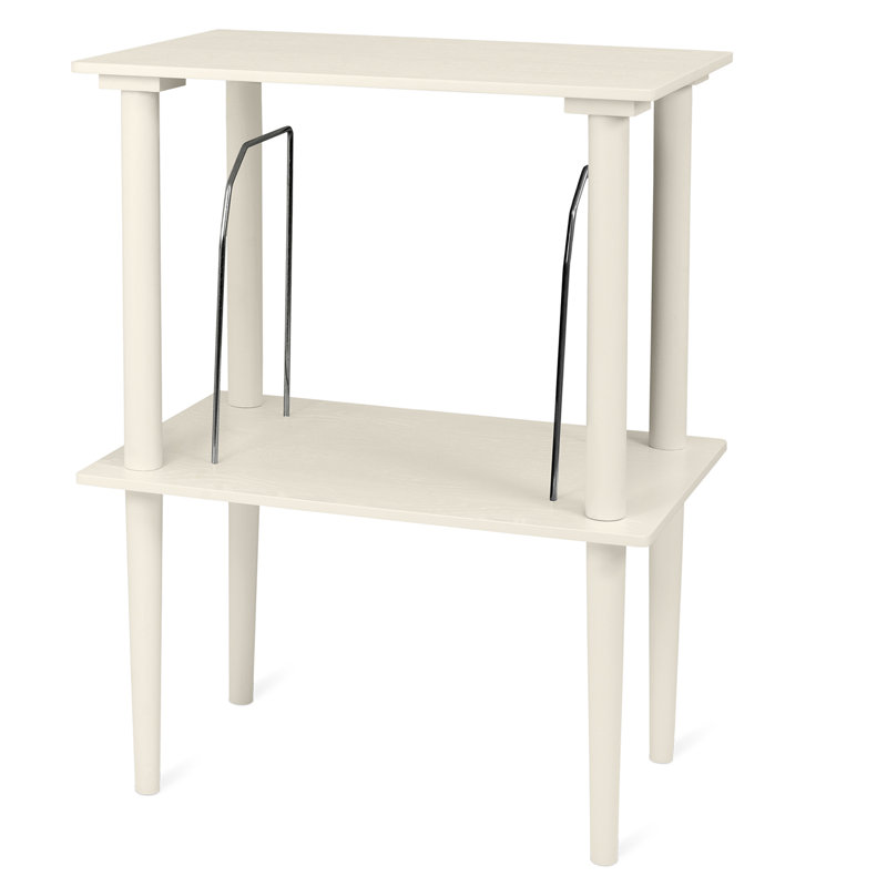 27'' H Media Shelves, White