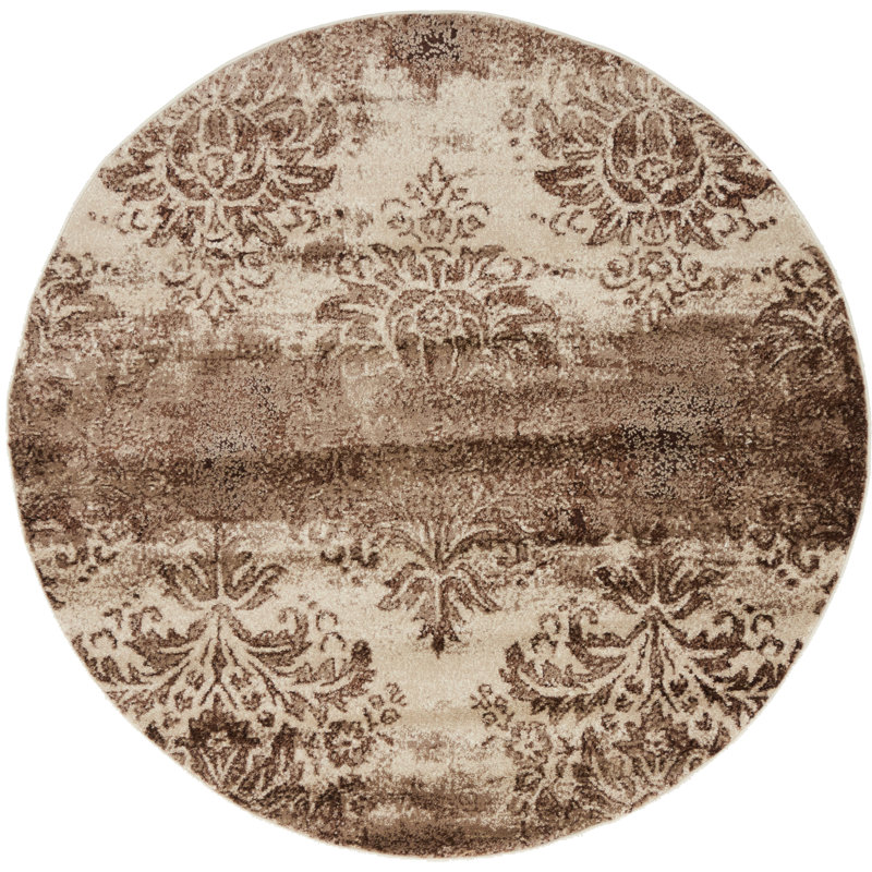 Mathieu Oriental Indoor Rug, Round 5'1"