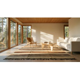 Flatweave Wool Area Rug in Multicolored