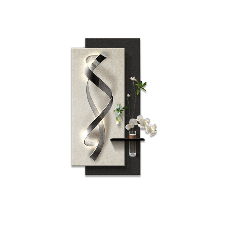 Image murale d'art moderne en grès, H 39,37 po x l 19,69 po