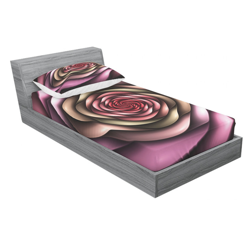 Microfiber Sheet Set, Twin Sheet Set with Fitted Sheet
