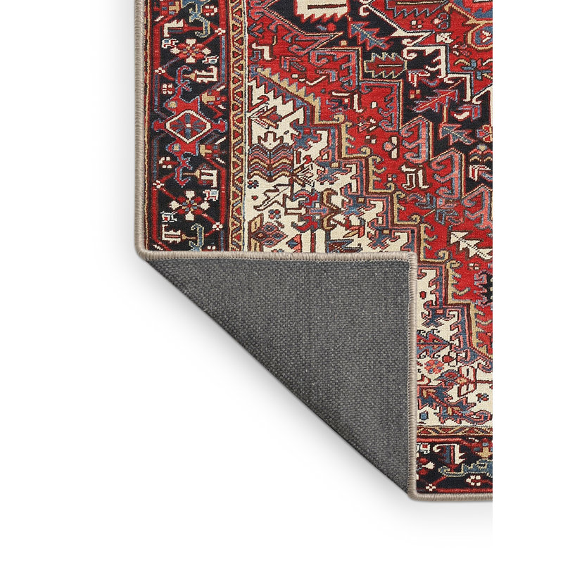 Tapis bleu/beige traditionnel Gismondo, Rectangle 4 pi x 6 pi