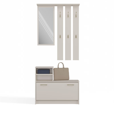 Centreville Hall Tree with Bench and Shoe Storage