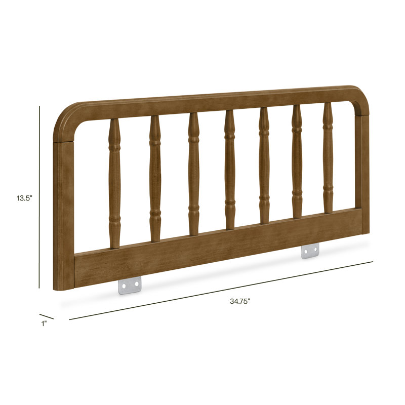 Liberty Spindle Twin/Full Bed Guardrail, Natural Walnut