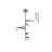 11-Light Chrome LED Chandelier With White Acrylic Diffusers