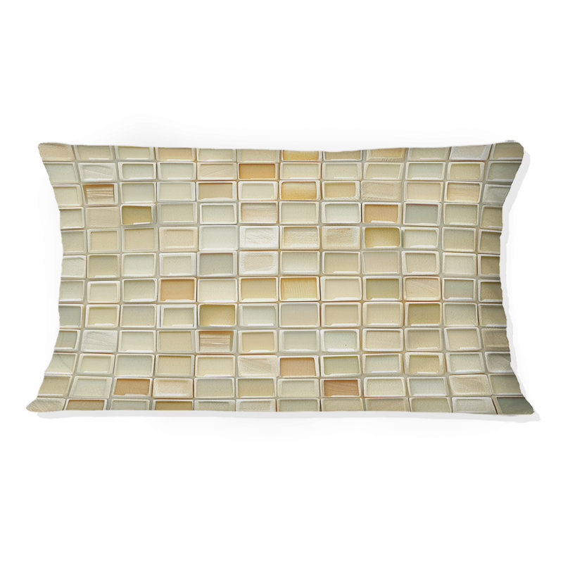 Coussin lombaire ivoire Mid-Century