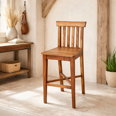 Tabouret de bar en bois massif Rustic Lodge