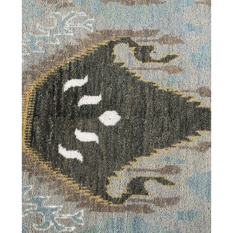 Overdyed One-of-a-Kind 8' 10" X 12' 8" Hand Knotted Area Rug