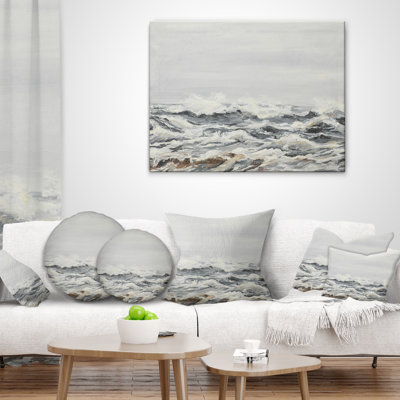 Coussin lombaire à ondes de mer seascape