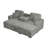 2-Piece Convertible Sectional-1859798450