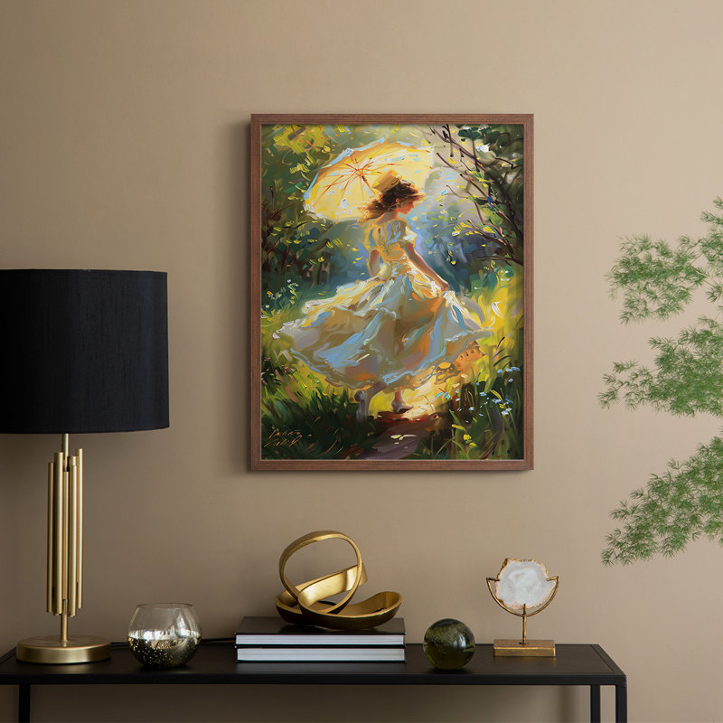 WOMEN Series CMVI Framed Print - Solid Wood, Walnut, 21" H x 17" W