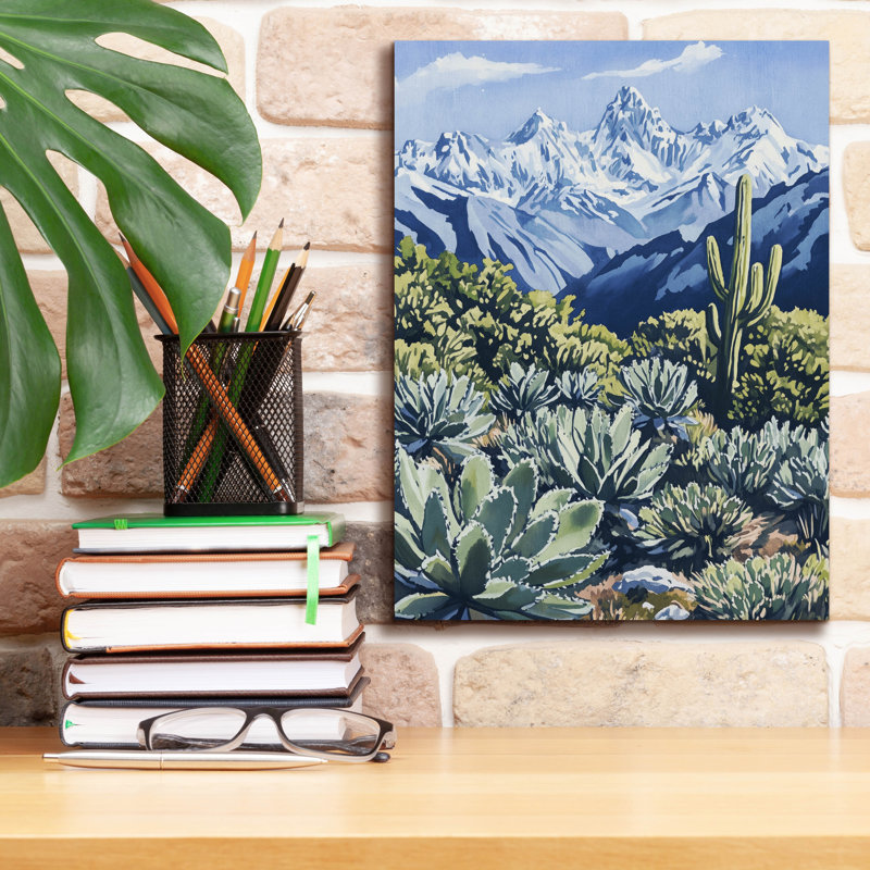 «Mountain Landscape» par Svetlana Aleynikova, art mural sur toile, H 16 po x l 12 po
