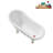 53.1'' x 25.6'' Freestanding Soaking Acrylic Bathtub-72770250-90763271