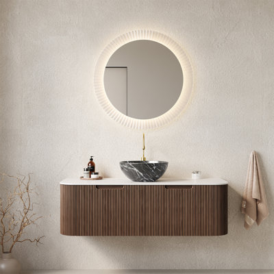 Meuble-lavabo mural 48 po avec lavabo, lavabo mural 48 po