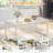 Rectangle Black Coffee Table With Tempered Glass-1437100547