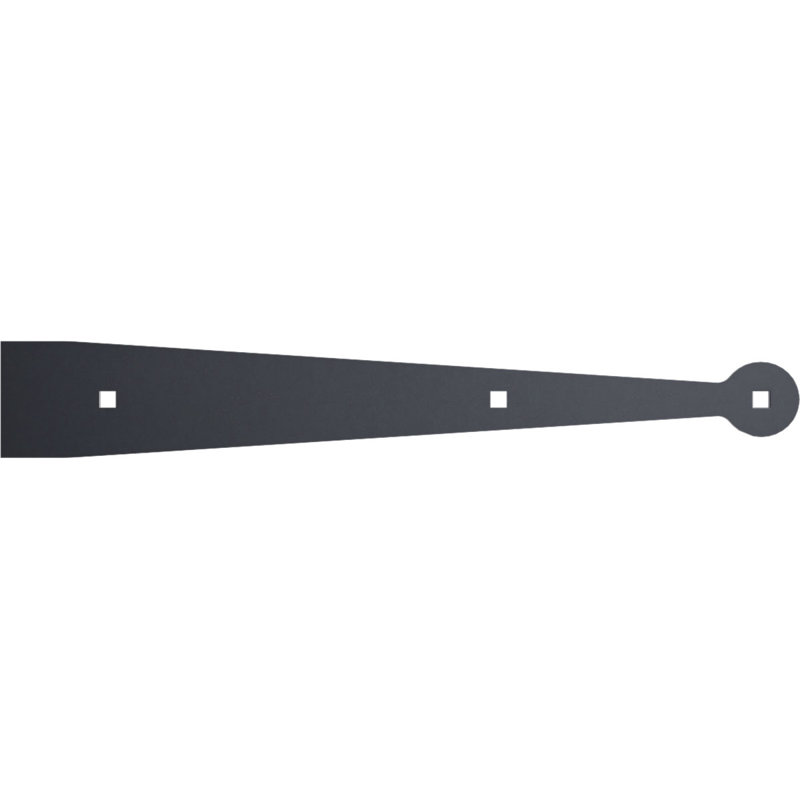 Plaque arrière SteelTek (vendue par paire), H 1 po x l 12,125 po x P 1,75 po