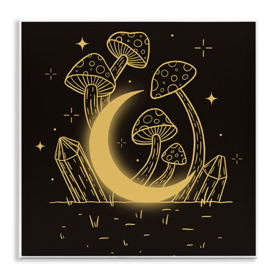 "Moon in the Shroom", art mural sur toile par Ahmad Idiss Hussein