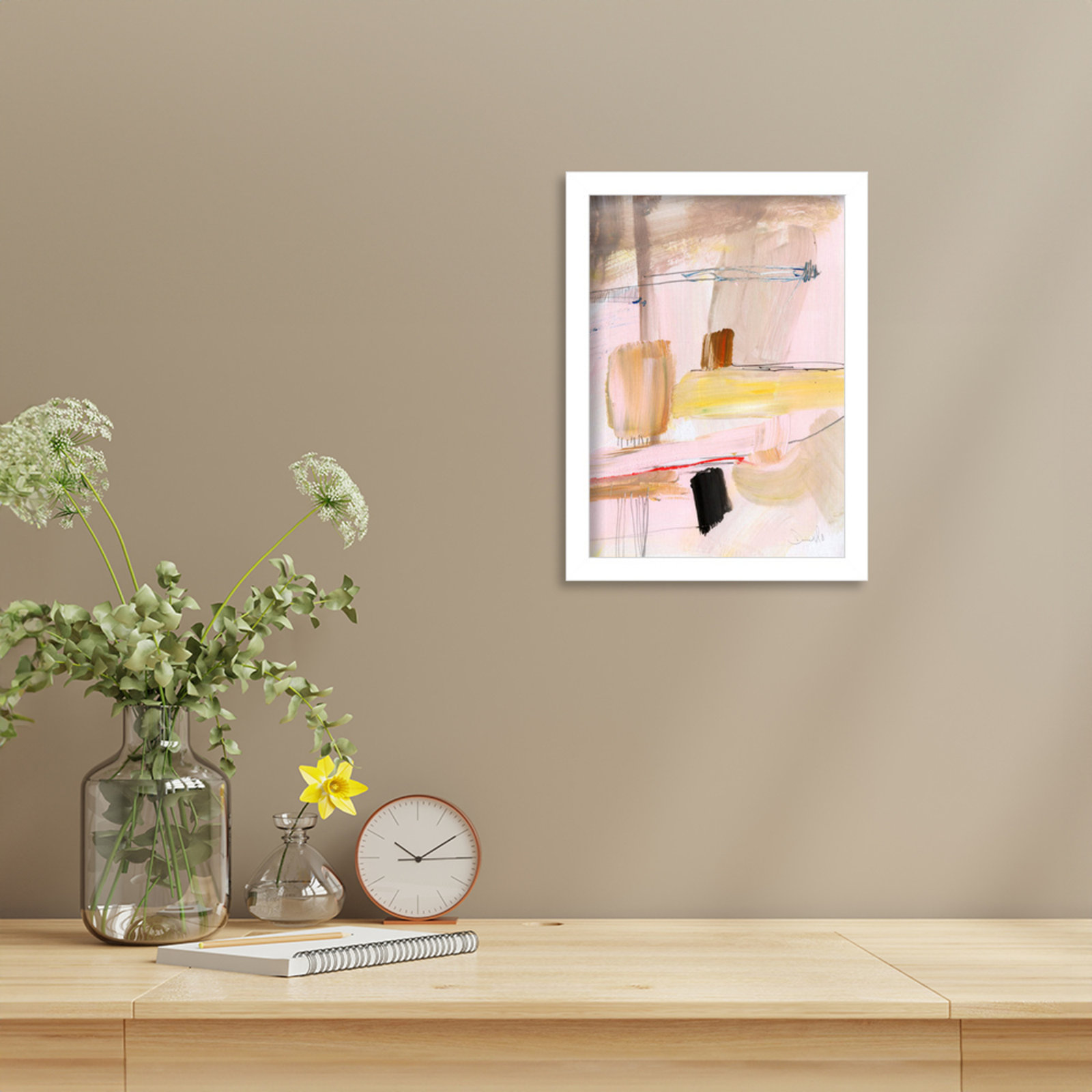 Summer Dream by Dan Hobday Wood Framed Wall Art Print, White, 13" H x 10" W