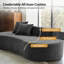 Canapé à compression haute densité 94 po avec 2 coussins Nerio-438217893