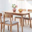 Table de salle à manger en bois massif 32,18 po Largeur, fabrication extensible de couleur chêne, hauteur de table 30,03