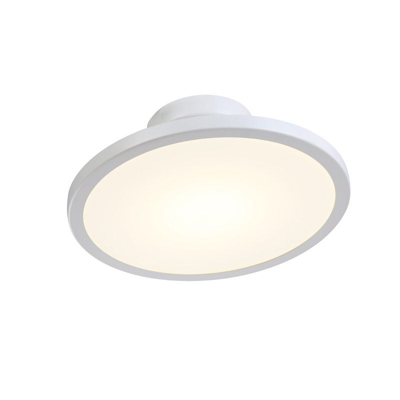 Gefferie Glass LED Flush Mount, White