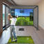 Cage de conduite YUNIC avec structure en métal robuste, écran d'impact de simulateur et tapis de frappe de golf pour l'entraînement en intérieur ou en garage-116533515