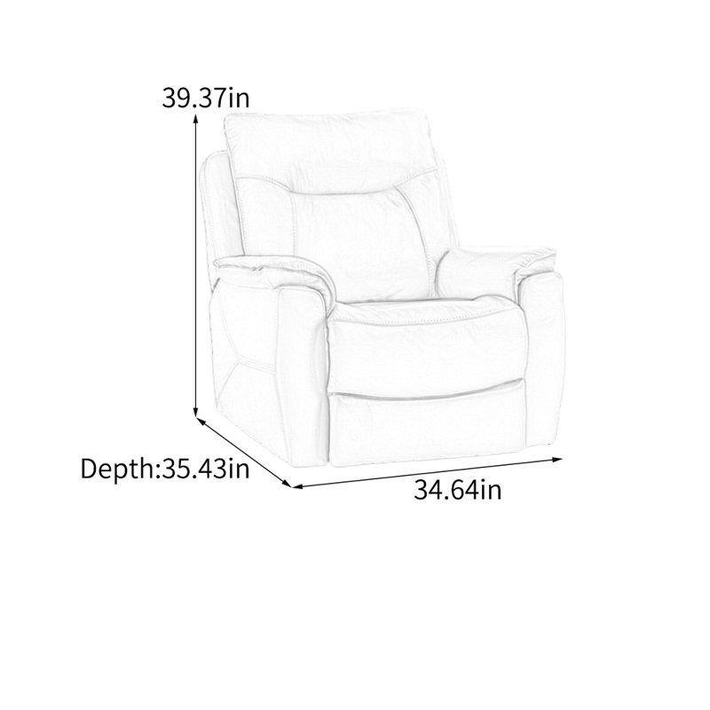 Ergonomic light luxury faux leather lounge chair, Green