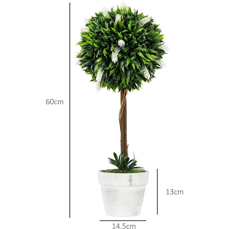 60cm Plant, White