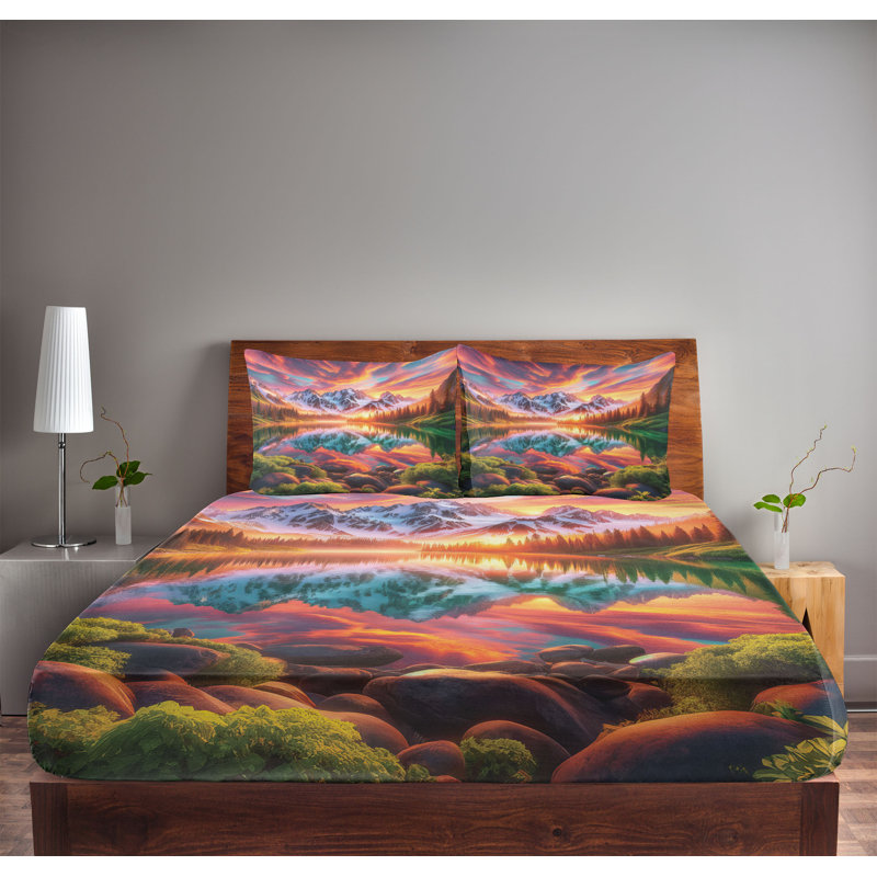 Ensemble de draps en microfibre pour chambre d'amis, Très grand californien