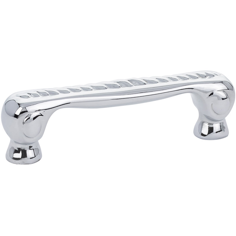 Rope Arch Pull, 3", Polished Chrome